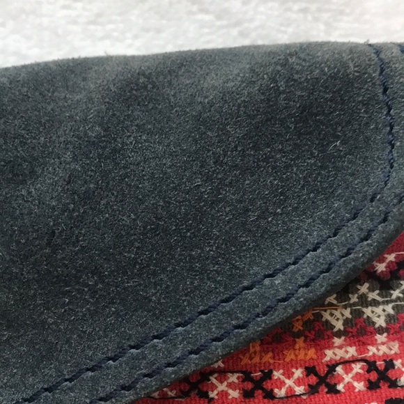 Lucky Brand embroidered suede clutch - Picture 6 of 6